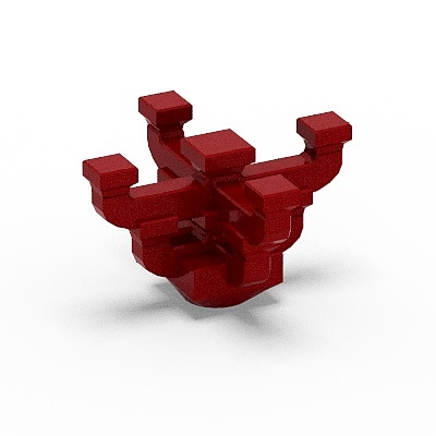 Brown Dougong 14 3D Model for Architectural Details