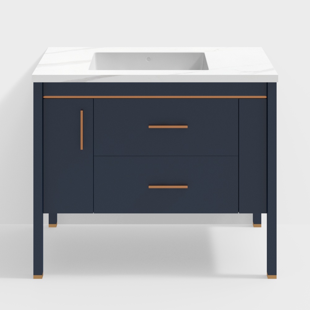 Bathroom cabinet new Chinese style floor 1000