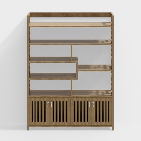 Urban Elegance Bookshelf 3D model for Modern Spaces