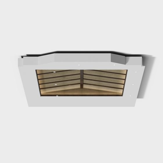 Elegant Low-Polygon Ceiling 3D model