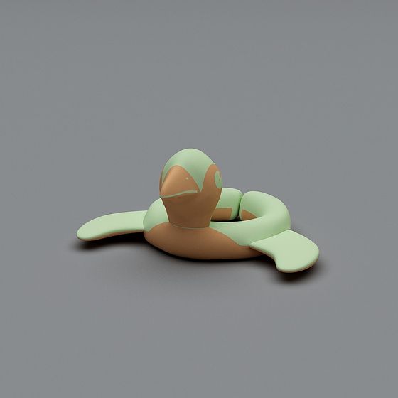 Swim Buddy 3D model - Cute Cartoon Duck