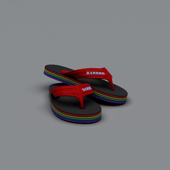 Rambbo Flip Flops 3D model