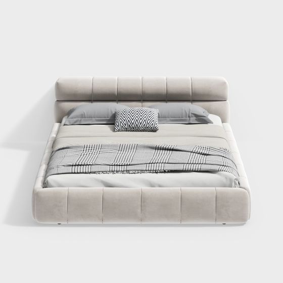 Chic Matte Bed KJS21CFS130 3D Model