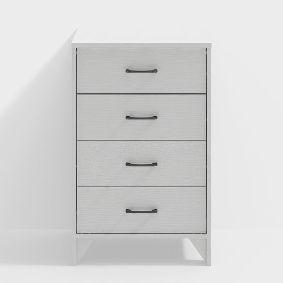 ตู้เก็บของ 4 ลิ้นชัก (สีขาว)