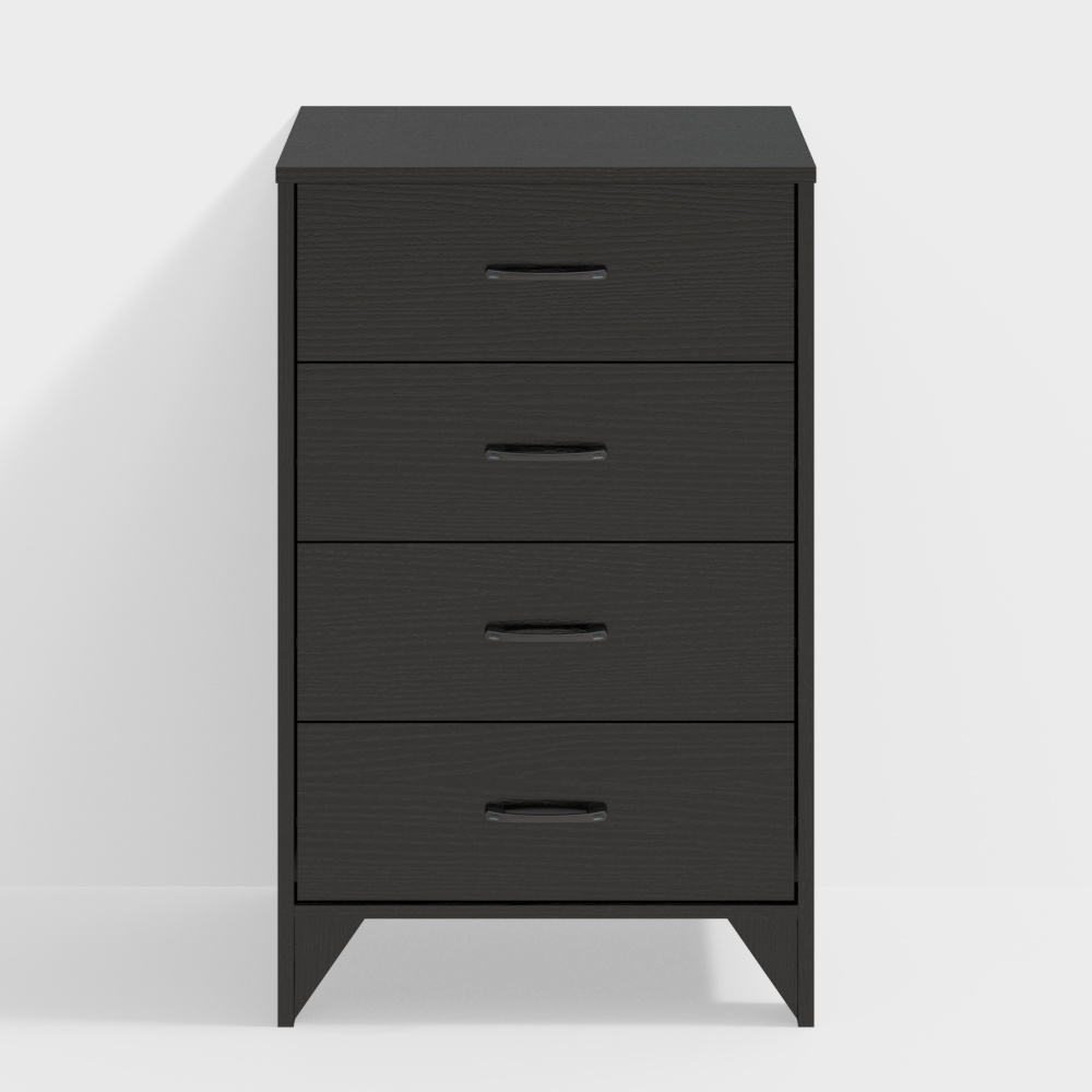 四抽屜（黑色）