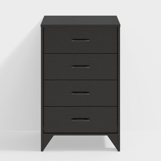 四抽屜（黑色）