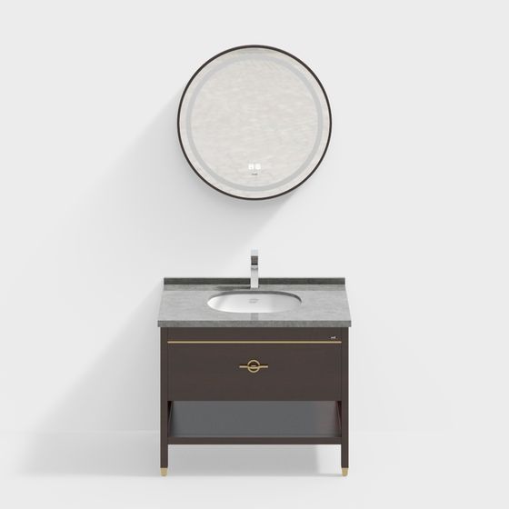 Urban Elegance Bathroom Cabinet 3D model