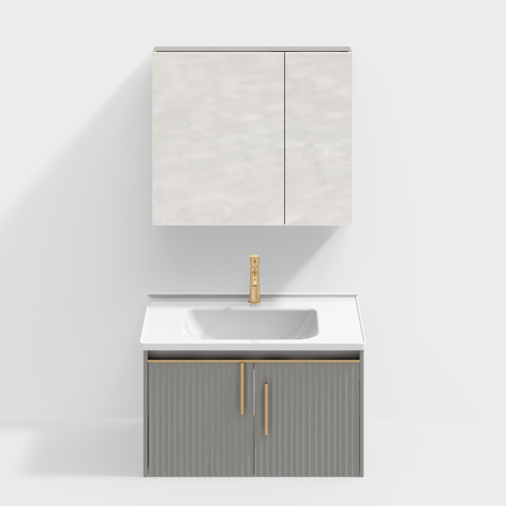 Stylish Bathroom Cabinet 3D model