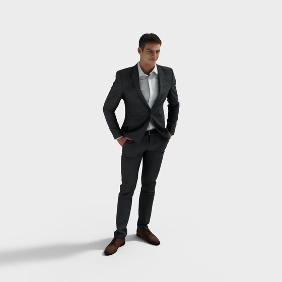 High-Detail Realistic Low-Polygon Character 3D Model