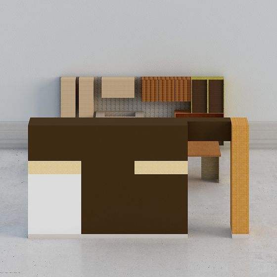 Modern Minimalist Geometric 3D Model