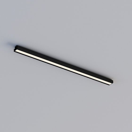 Linear Light Fixture 3D model for Modern Interiors