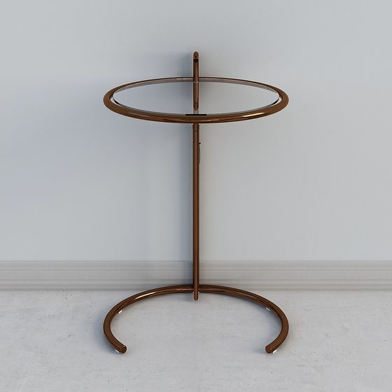 Stylish Metal Edge Table 3D model for Modern Spaces