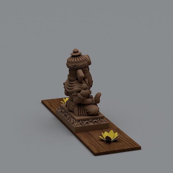 Wisdom Icon Low-Poly 3D Model