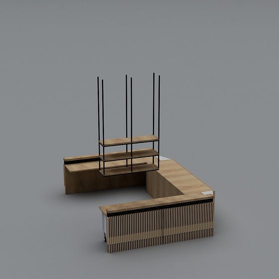 Urban Corner Low Poly 3D model for Designers