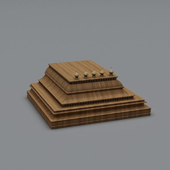 Low Poly Pyramid Top 3D model