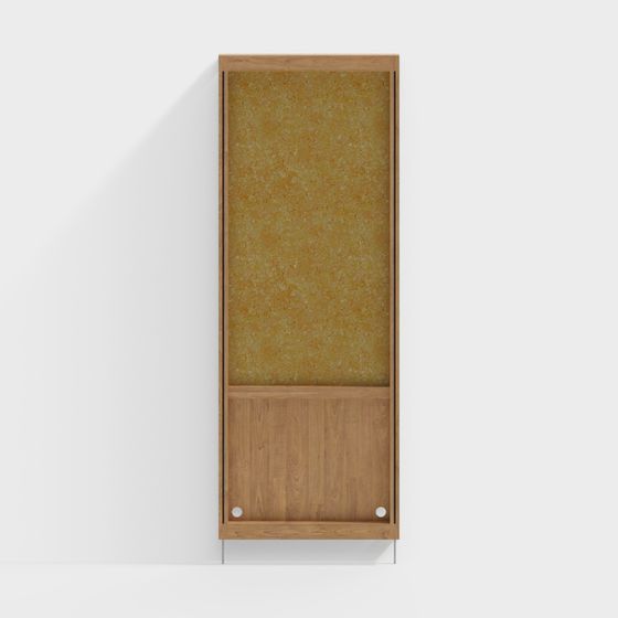 Wooden Partition Screen 3D model