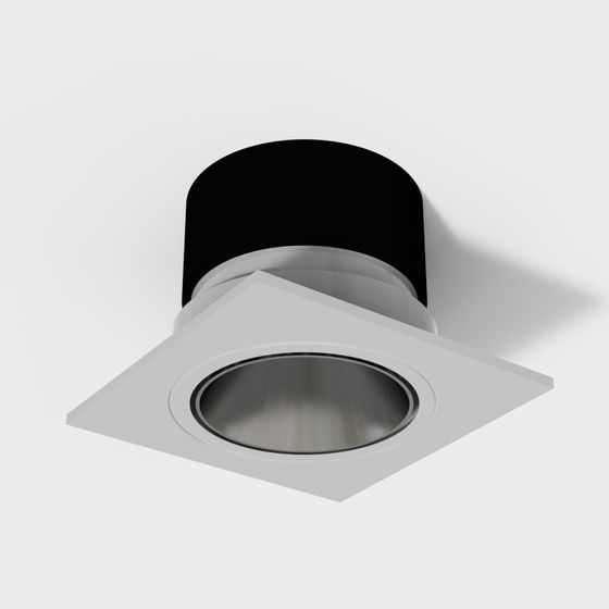 Square Embedded Light Fixture 3D model
