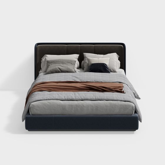 Modernes blaues Kinderbett 100684239