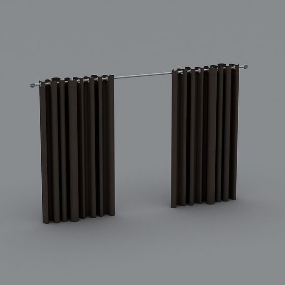 Low Poly Curtain 3D Model for Modern Interiors