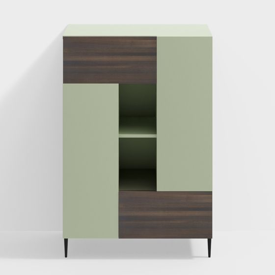 Urban Oasis Bookshelf 3D Model