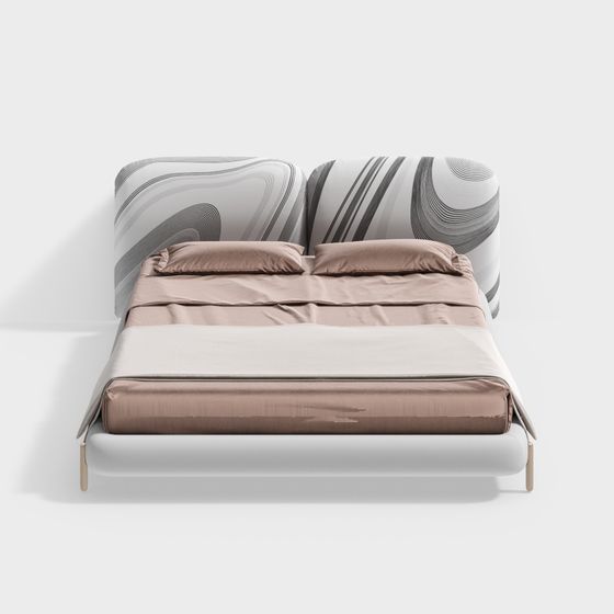 Flowing Dreams Bed 3D model