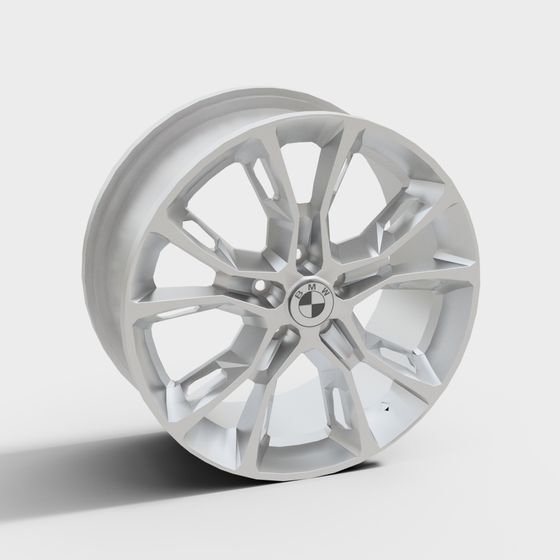 Stylish BMW Wheel 3D model for Creative Projects