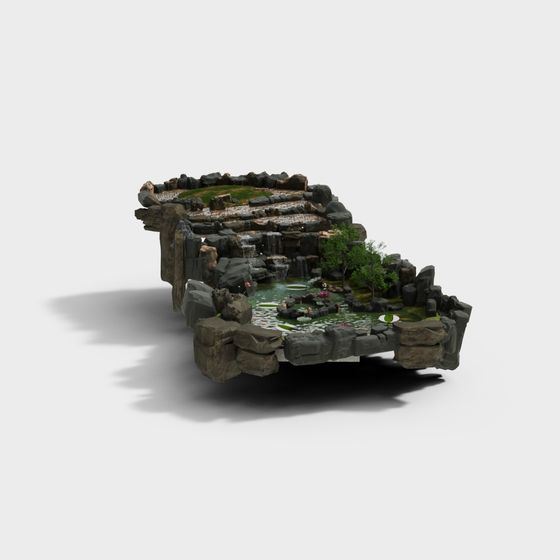 Mountain Stream 3D model