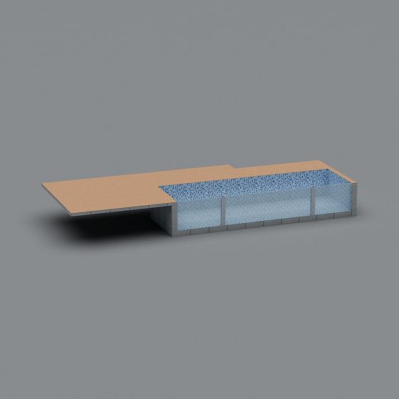 Unique Low Poly Pool 3D model