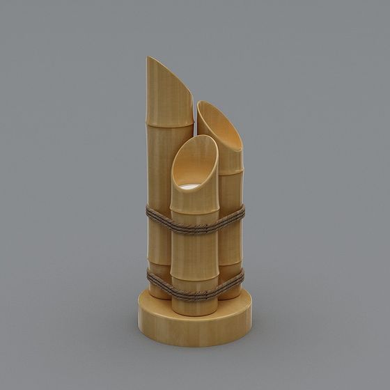 Bamboo Tower 3D Model - Nature Inspired Design