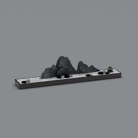 Serene Mountain Retreat 3D model