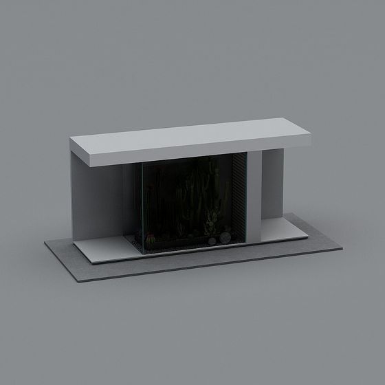 Desert Oasis Display Cabinet 3D model