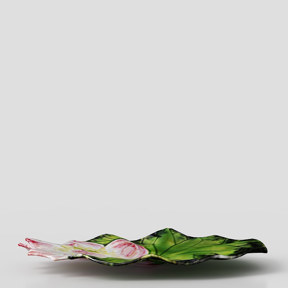 Lotus Leaf Plate 3D model