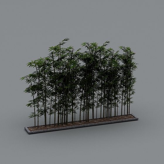 Low-Polygon Detailed Bamboo Forest 3D model