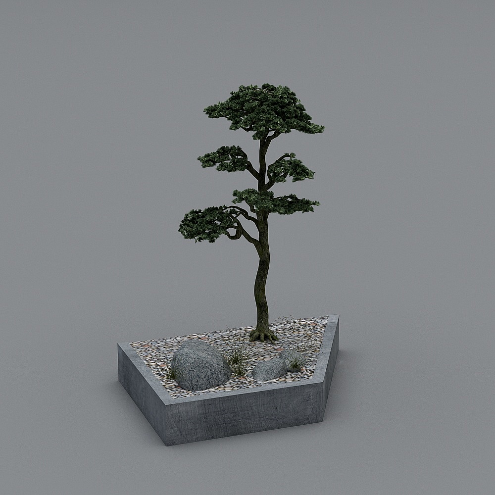 New Chinese style SPA reception area-tree