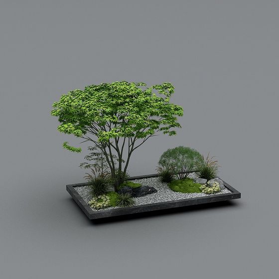 Japanese Zen Garden 3D model
