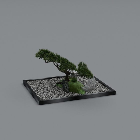 Low Poly Bonsai Tree 3D Model for Creative Design