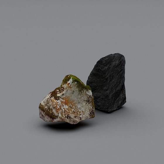Natural Rock 3D Model for Creative Design