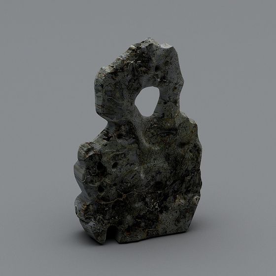 Ghost Stone Low Polygon 3D Model