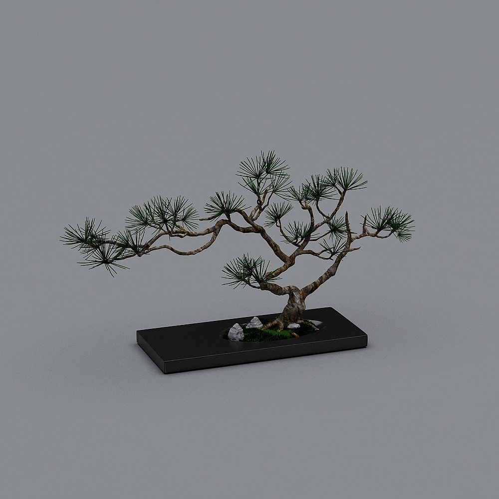 New Chinese landscape skit background wall - pine landscape