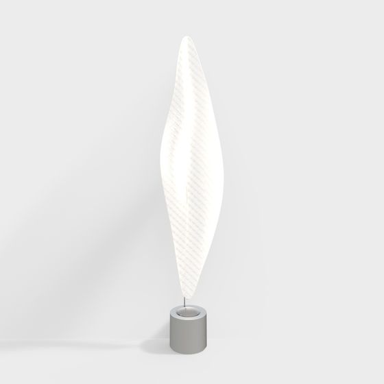 Feather Lamp 3D model for Creative Spaces