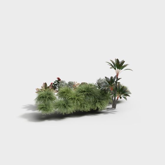 Tropical Garden 3D Model for Designers