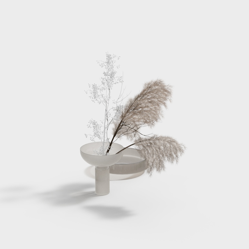 Dried flowers for coffee table