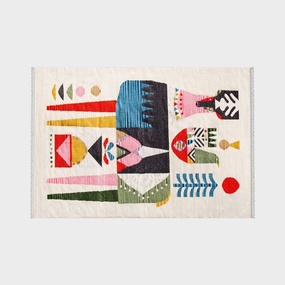 Abstract Patchwork Carpet 3D model