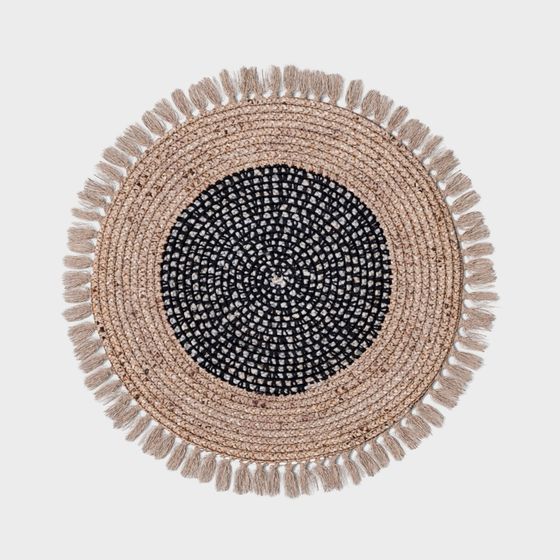 Boho Fringe Rug 3D model for Stylish Interiors
