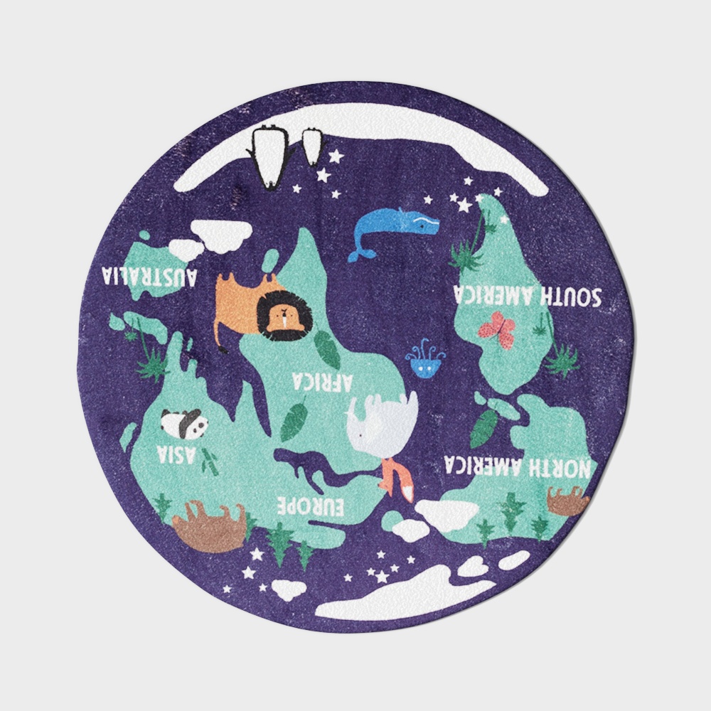 Colorful Low-Poly Earth 3D model in a Dreamy Universe