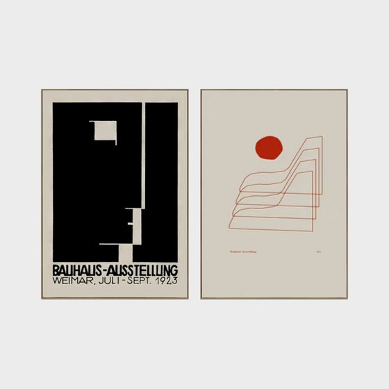 Bauhaus Exhibition Poster 3D model for Creative Projects