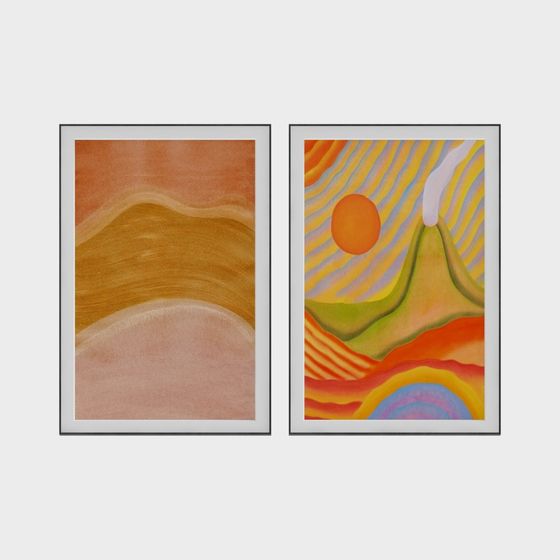 Vibrant Nature-Inspired 3D Model for Creative Projects