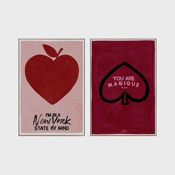 Vibrant Heart-Shaped Poster 3D model