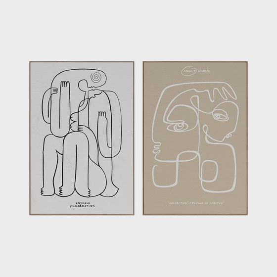 Abstract Line Figure 3D Model for Creative Projects