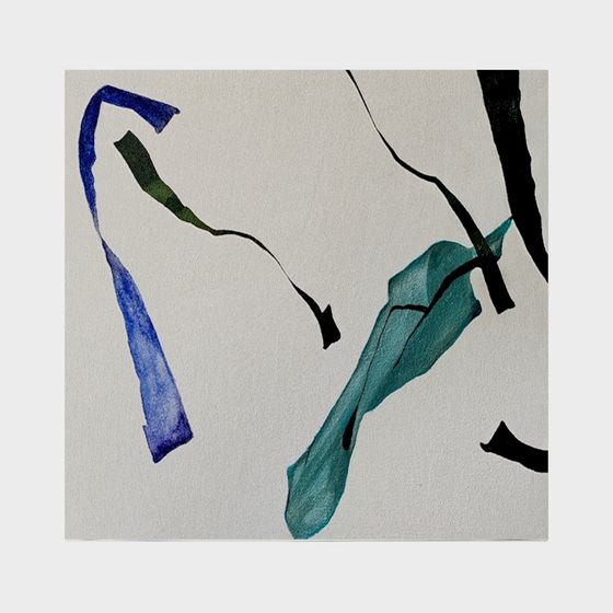 Vibrant Ribbon Art 3D model for Creative Projects